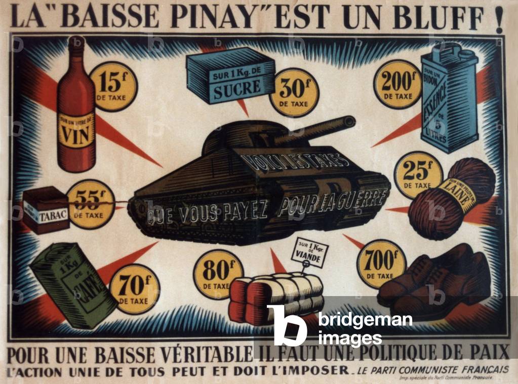 Image of Print depicting Poster of the French Communist Party 1952 1952