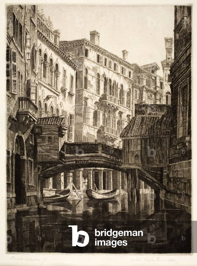 Rio di Santi Apostoli, Venedig, 1930 (Radierung)