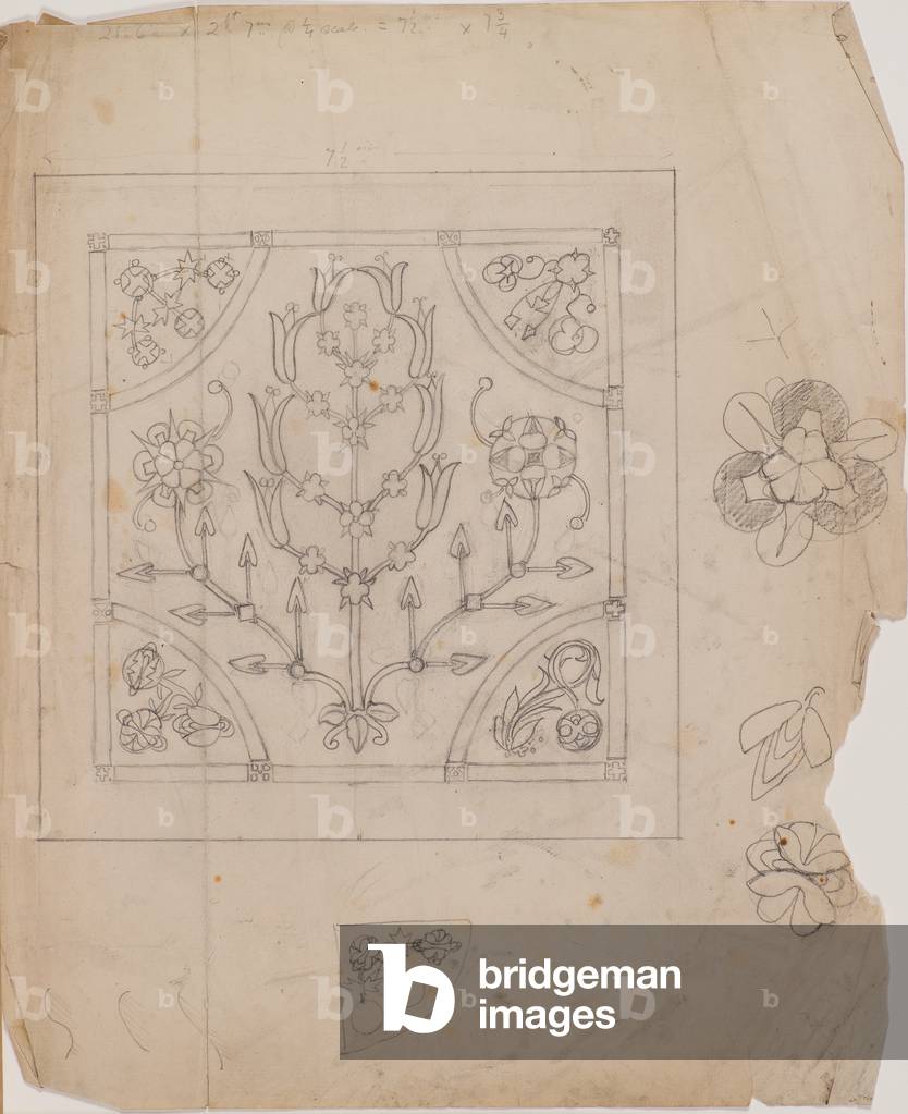 Ricamo disegno, 1899 (matita)