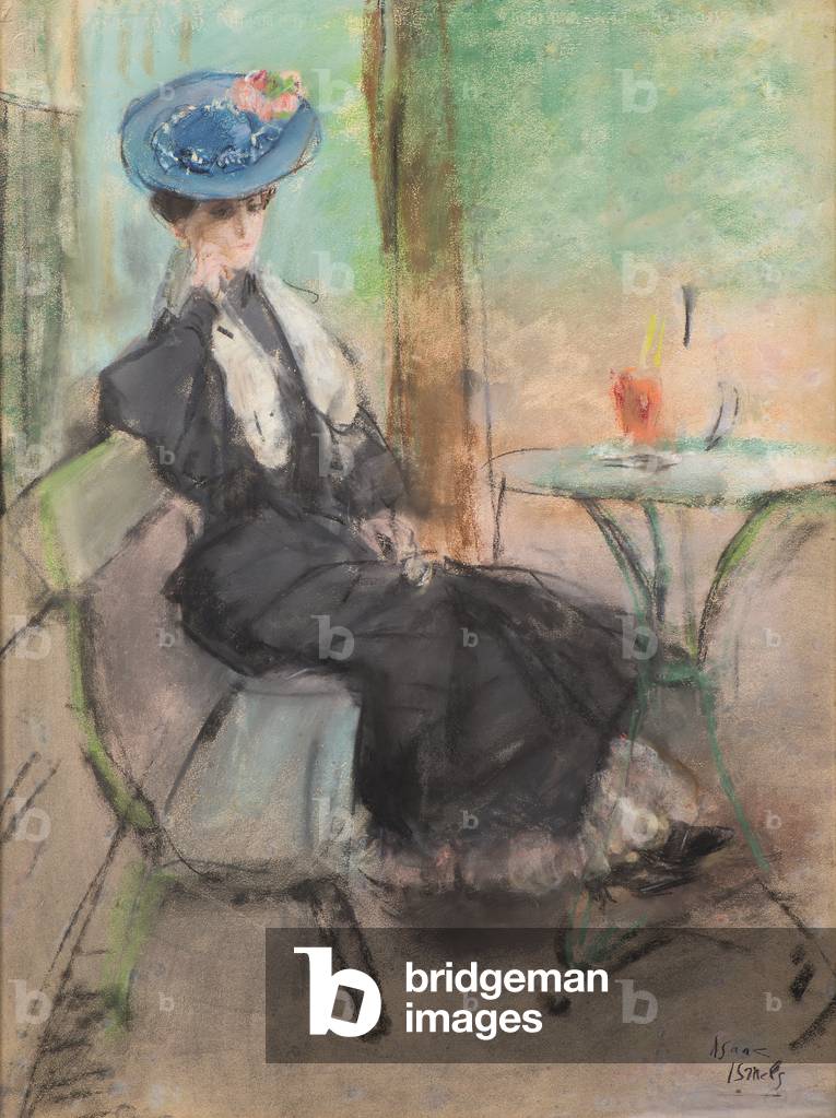 In einem Pariser Café (Pastell)