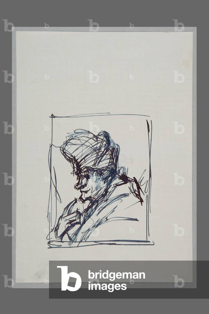 Nach Rembrandts Zeichnung: 'Old Man' (Stift & Tinte auf Papier)