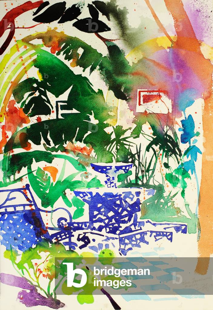 Fontaine, Marocco, 2013 (acquerello)