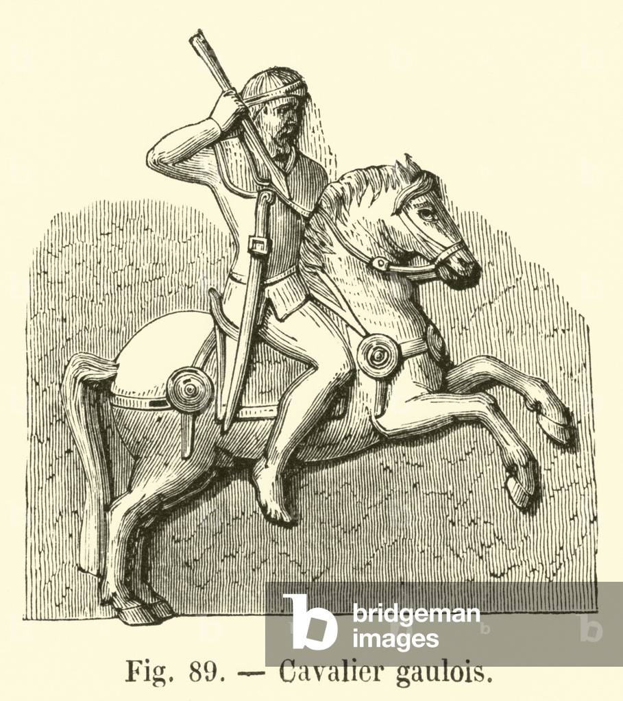 Cavalier gaulois (incisione)