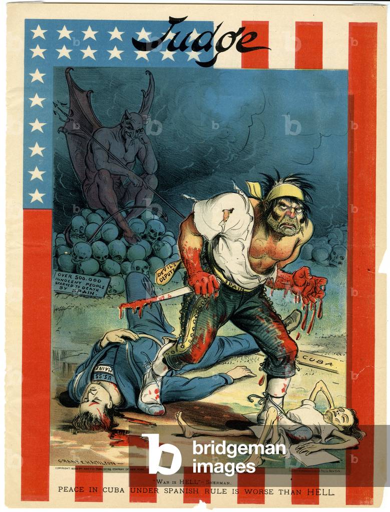 "War is Hell" - Sherman 1898 by Grant E. Hamilton