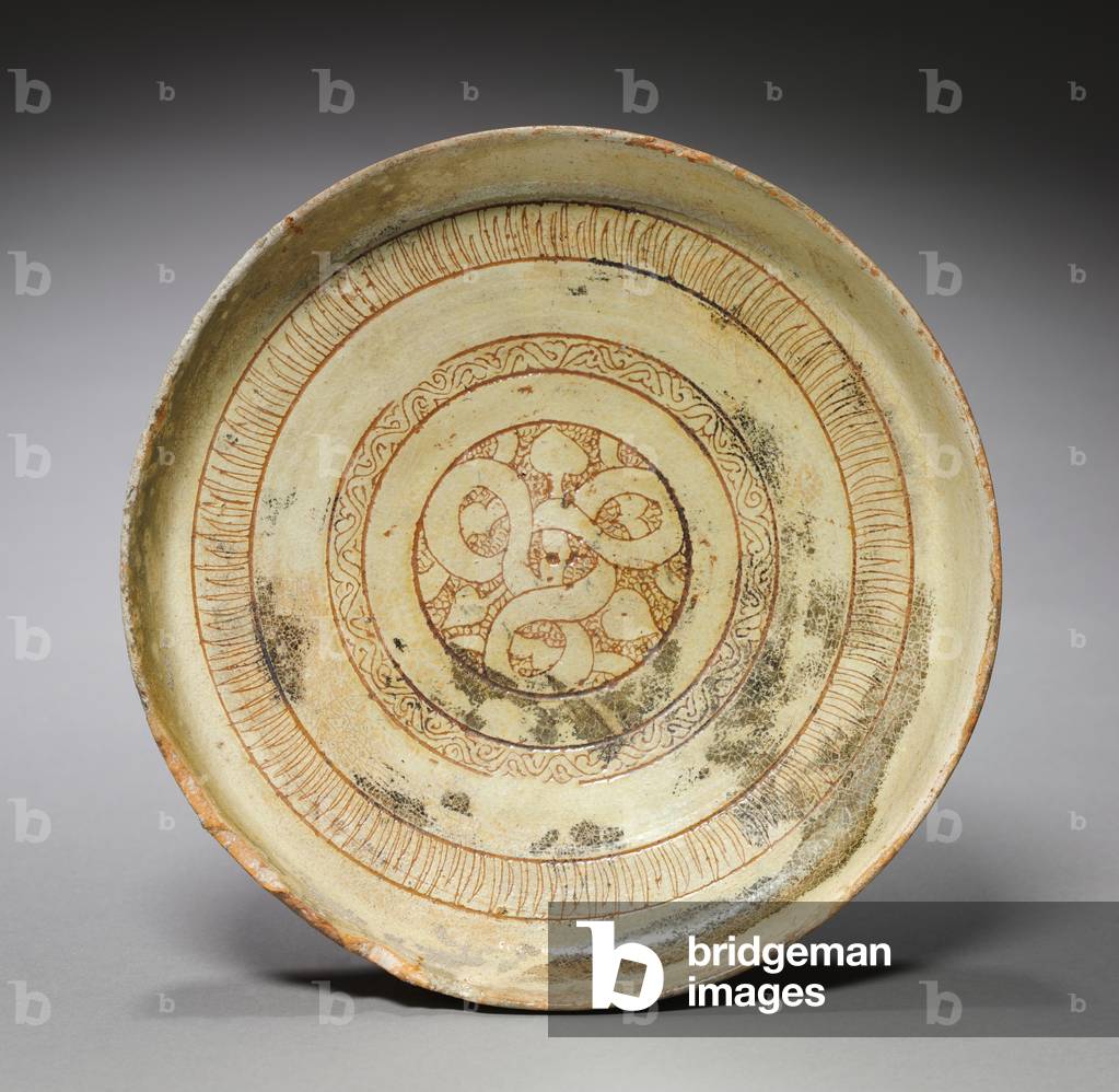 Deep Plate with Decorative Patterns by Byzantine