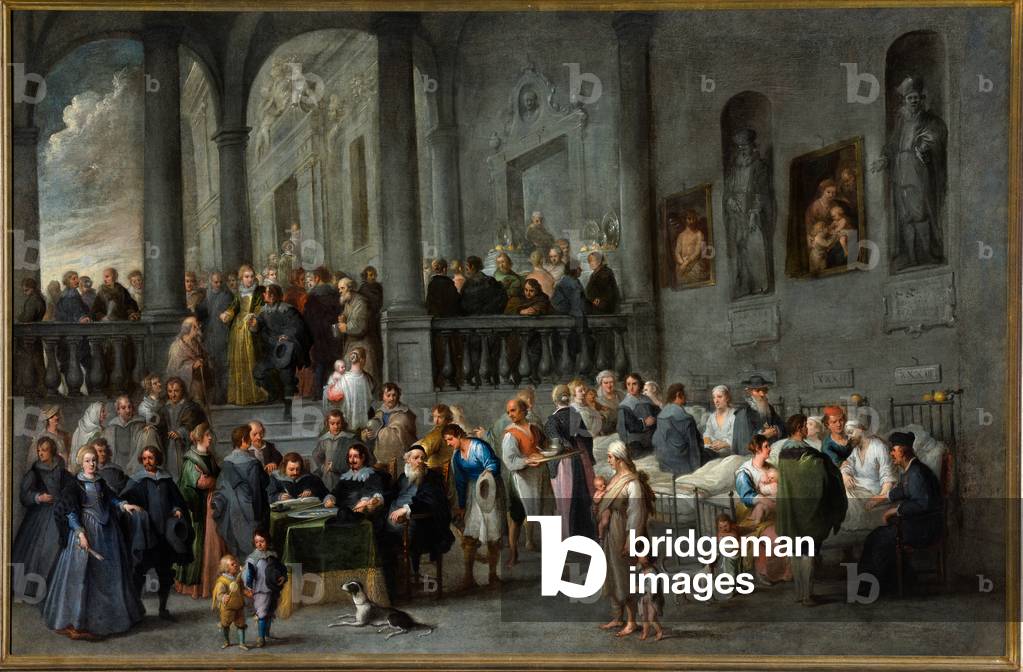Immagine di Dipinto "Ciclo delle sette opere di misericordia corporale: Visitare gli infermi" 1640 di Cornelis