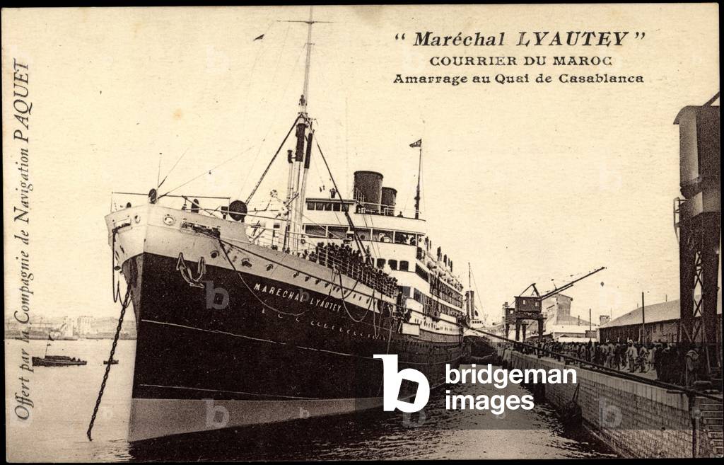 Dampfer Maréchal Lyautey, Packet, CNP