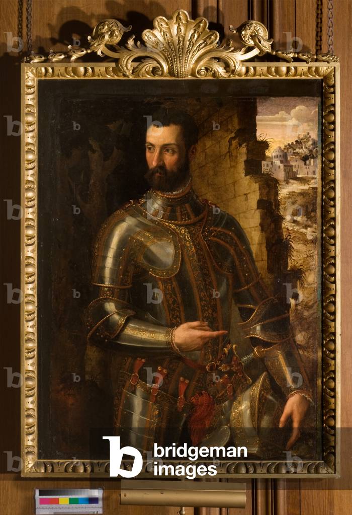 Ritratto di nobile, identificato come Ferdinando, Duca d'Alba (1508-1582) (olio su tela)