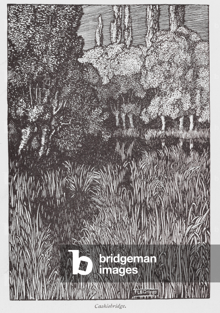 Bild von Druck "Cashiobridge (Litho)" 1901 von Frederick Landseer Maur Griggs