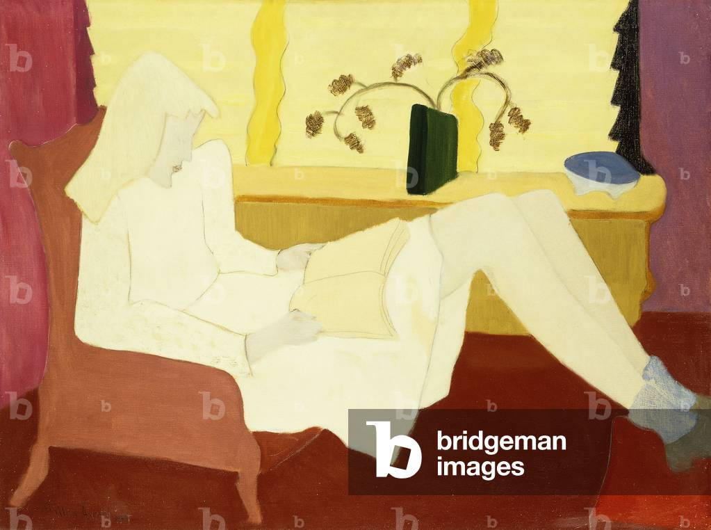 Adoleszenz, 1947 (Öl und Bleistift auf Leinwand)