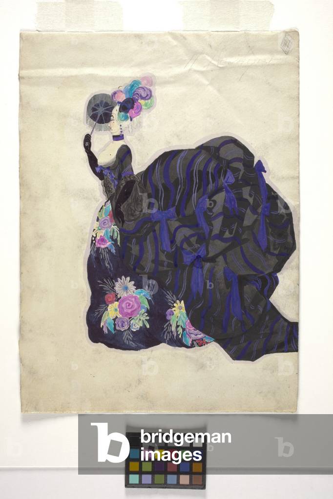Image of Painting depicting Costume Sketch (watercolour by Norman Norell