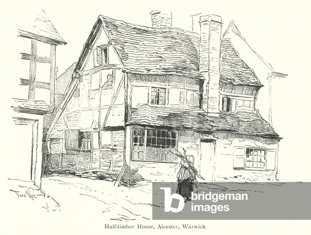 Bild von Druck "Fachwerkhaus" von Fred Roe