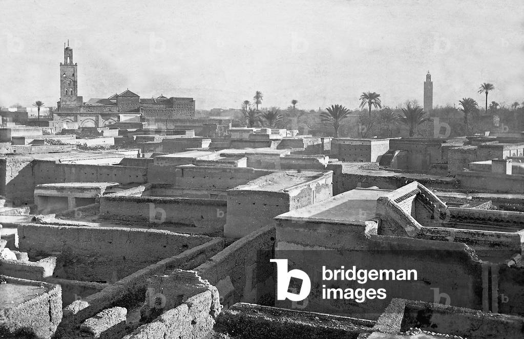 Immagine di Fotografia "Veduta di Marrakech" 1911, b/w