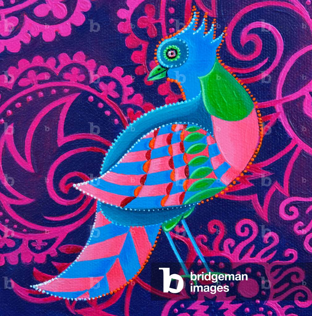 Image of Painting depicting Chequered Bird 2019 by Jane Tattersfield