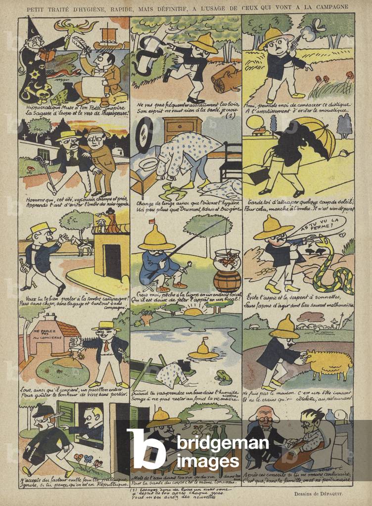 Illustrazione per Le Rire (color lito)