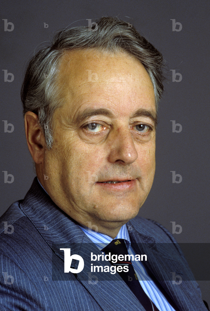 Bild von Fotografie "Oslo November 1985. Storting-Abgeordneter Reidar Due (Sp) Nord-Trøndelag ..." 1985
