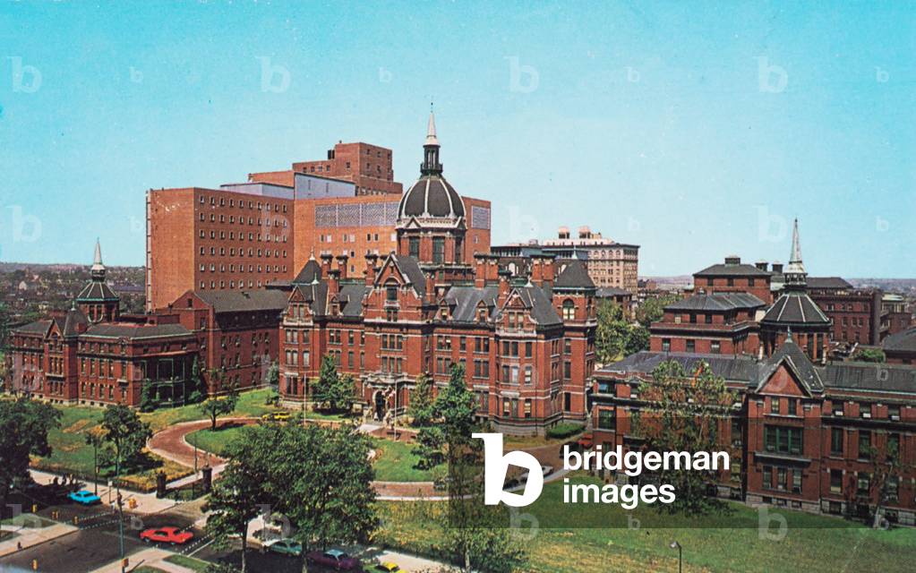 Image of the john hopkins hospital baltimore maryland usa postcard 