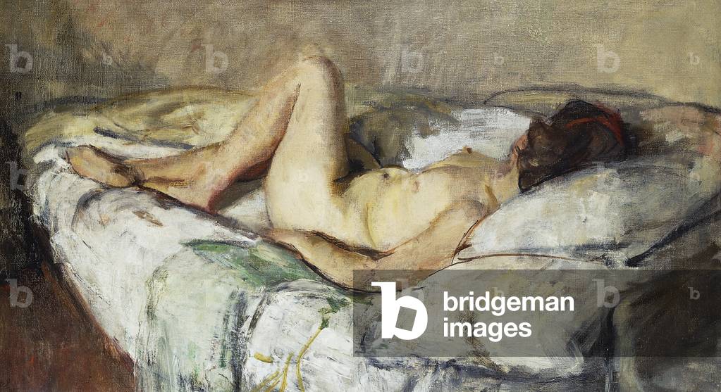 reclinabili nudo 1934 olio su pannello