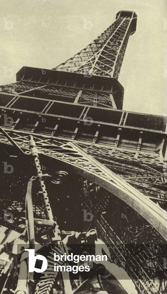 Image Of German Anti aircaft Gunner Beneath The Eiffel Tower In Nazi 