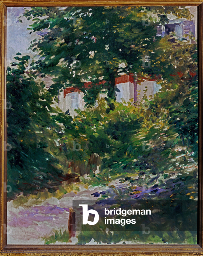 Bild von Gemälde "Der Garten um das Haus von Manet in Reuil" von Edouard Manet