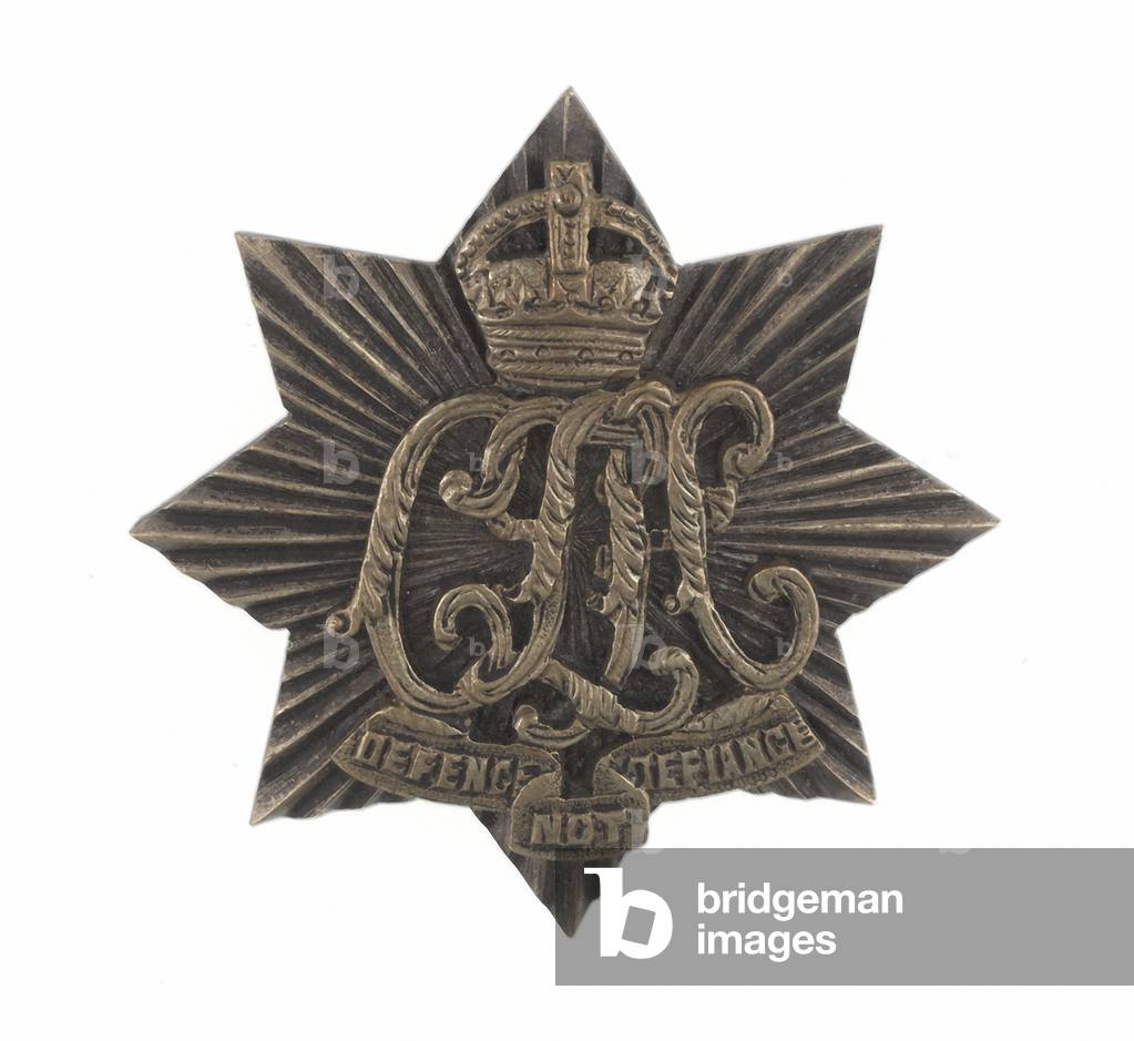 Cap badge, Calcutta Light Horse, 1901-1947 (brass)