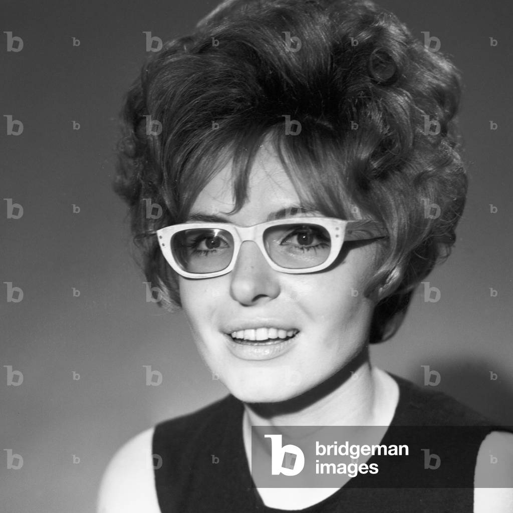 "L'attrice e presentatrice televisiva tedesca Karin von Faber", b/w