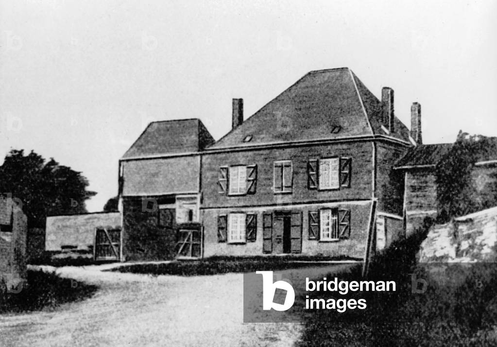 Image of Photography depicting Rimbaud's mother's home in Roche, b/w