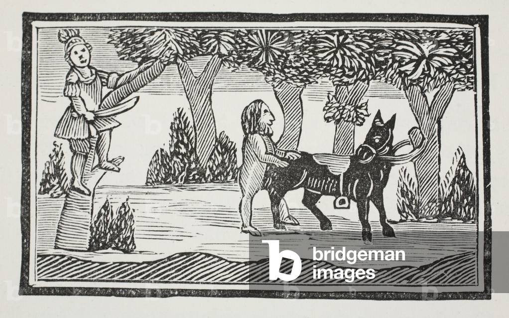Bild von Druck "Valentine und Orson", 1882 von English School