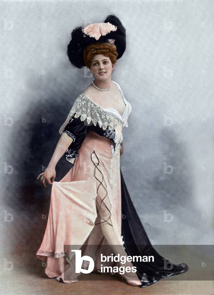 Die französische Komikerin Arlette Dorgere, Foto aus der französischen Zeitung „Le Theatre“, Oktober 1903