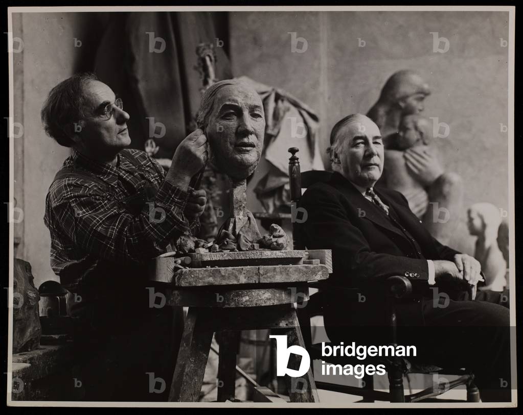 Bild von Fotografie "Porträt von William Zorach. (s/w-Foto)" 1901 von William Zorach