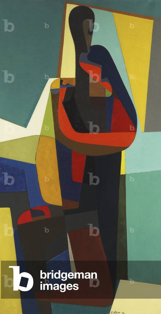 Bild von Gemälde "Les Fiances du Nouvel An; Woman of the New Age", 1930 von Maurice Esteve