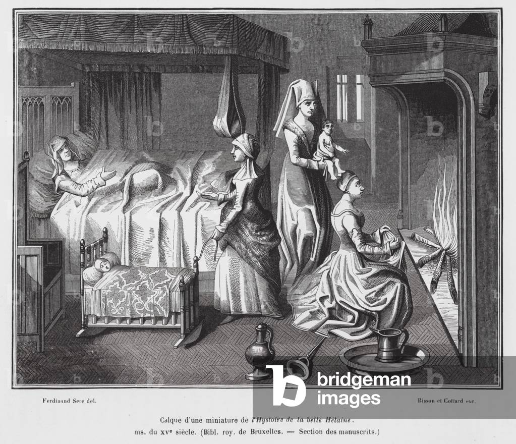 "Leben zu Hause" 1801 von French School