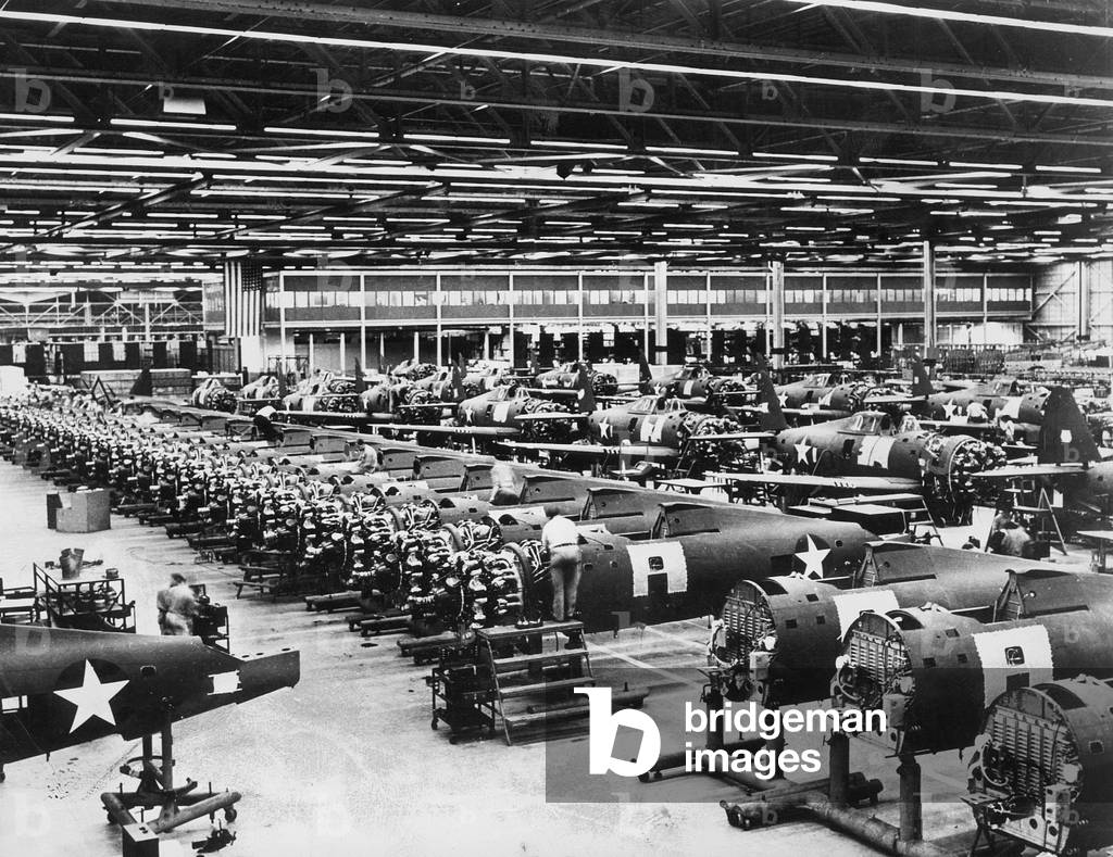 Immagine di Fotografia "Produzione di munizioni americane nella Seconda Guerra Mondiale" 1943, b/w