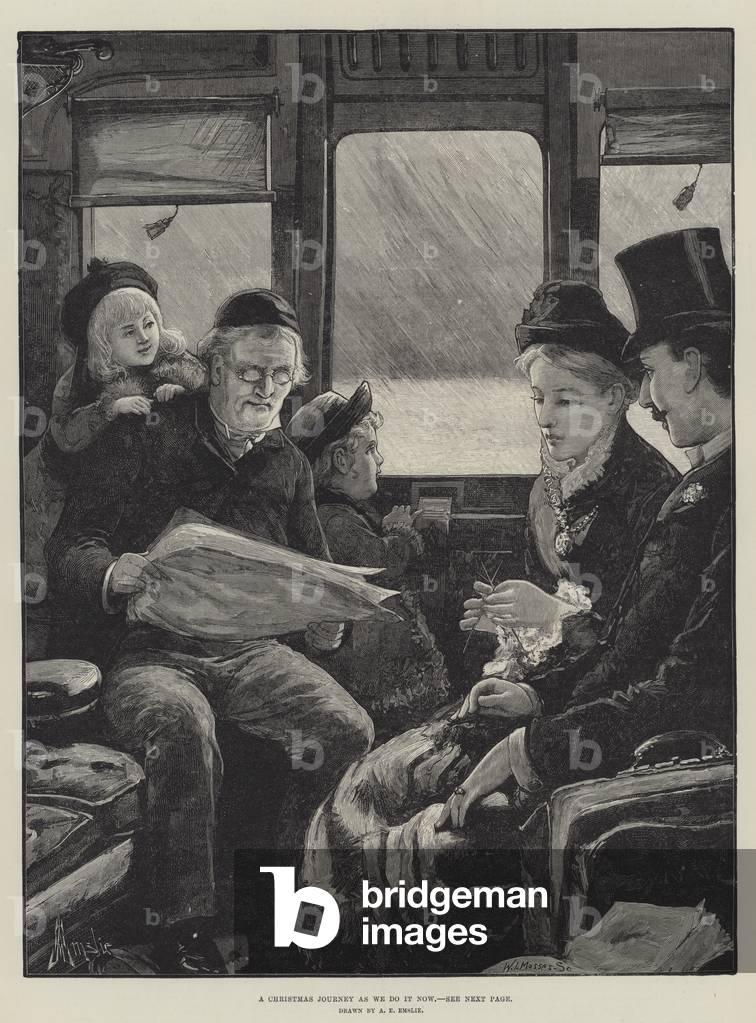 Un viaggio di Natale come lo facciamo ora (incisione)