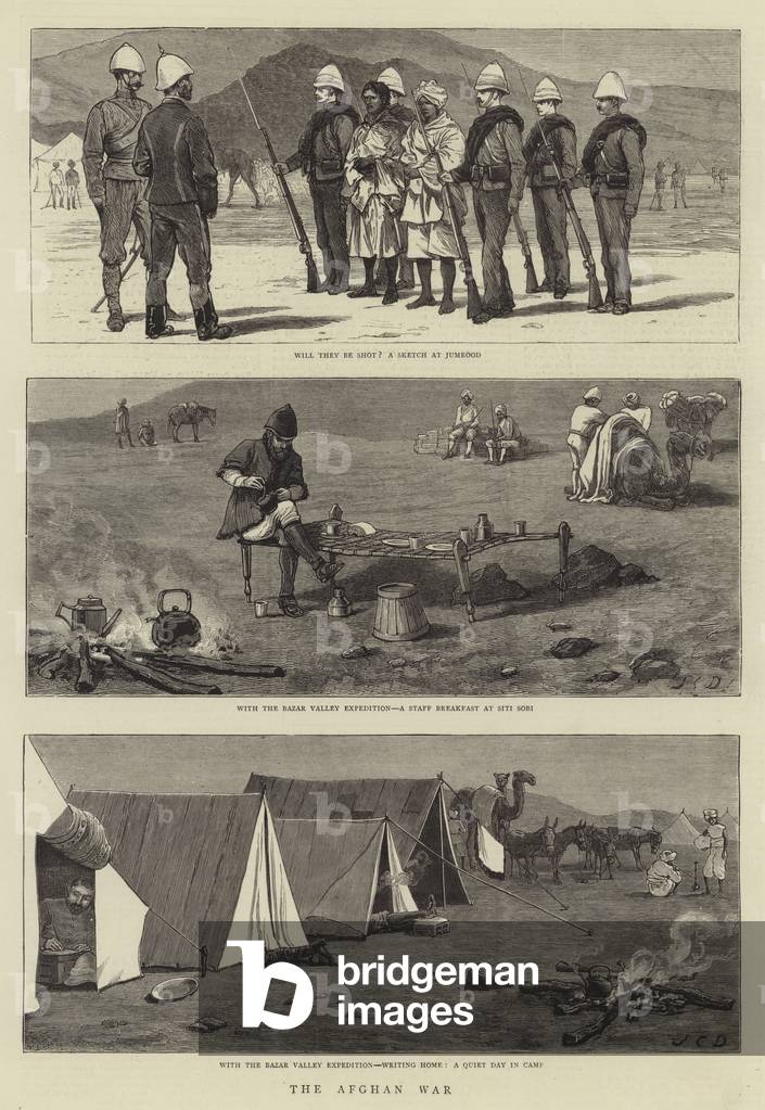 La guerre afghane (gravure)