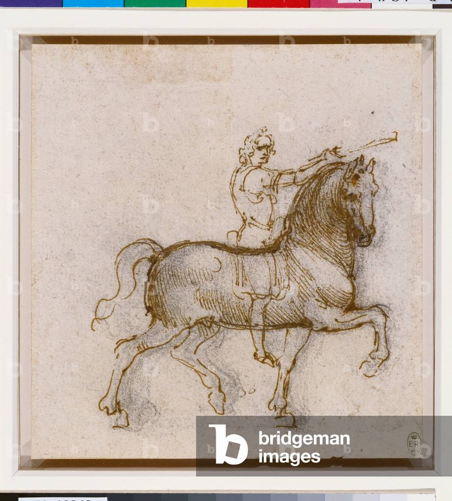 Immagine di Disegno "Uno studio per un monumento equestre" 1517 di Leonardo da Vinci