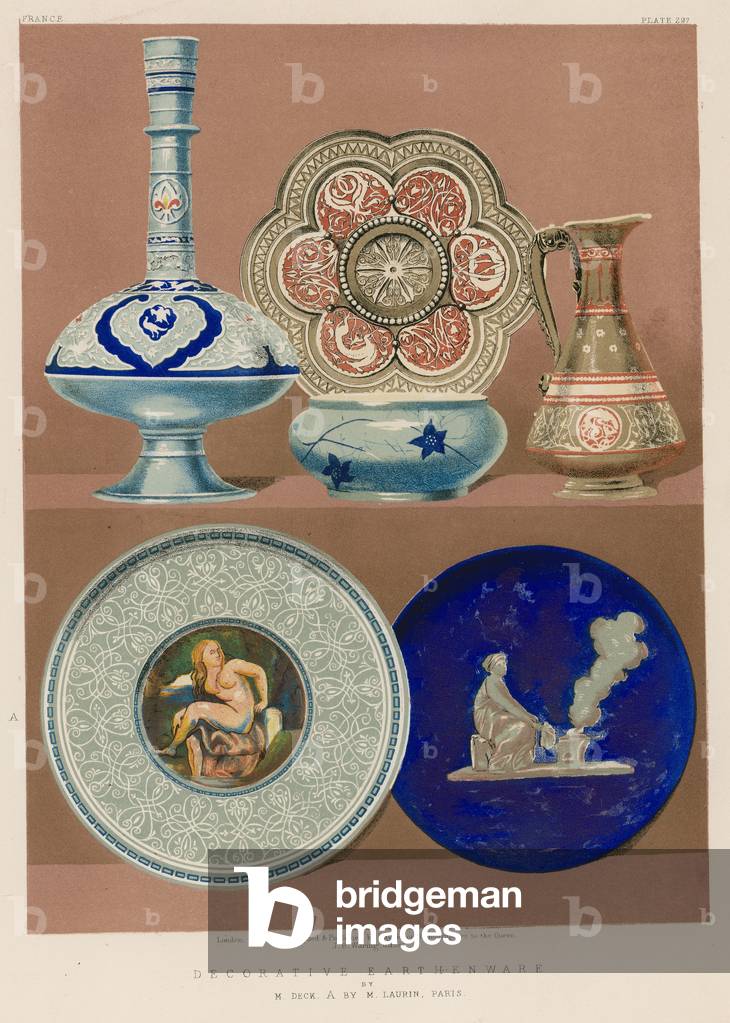 Dekoratives Steingut (chromolitho)