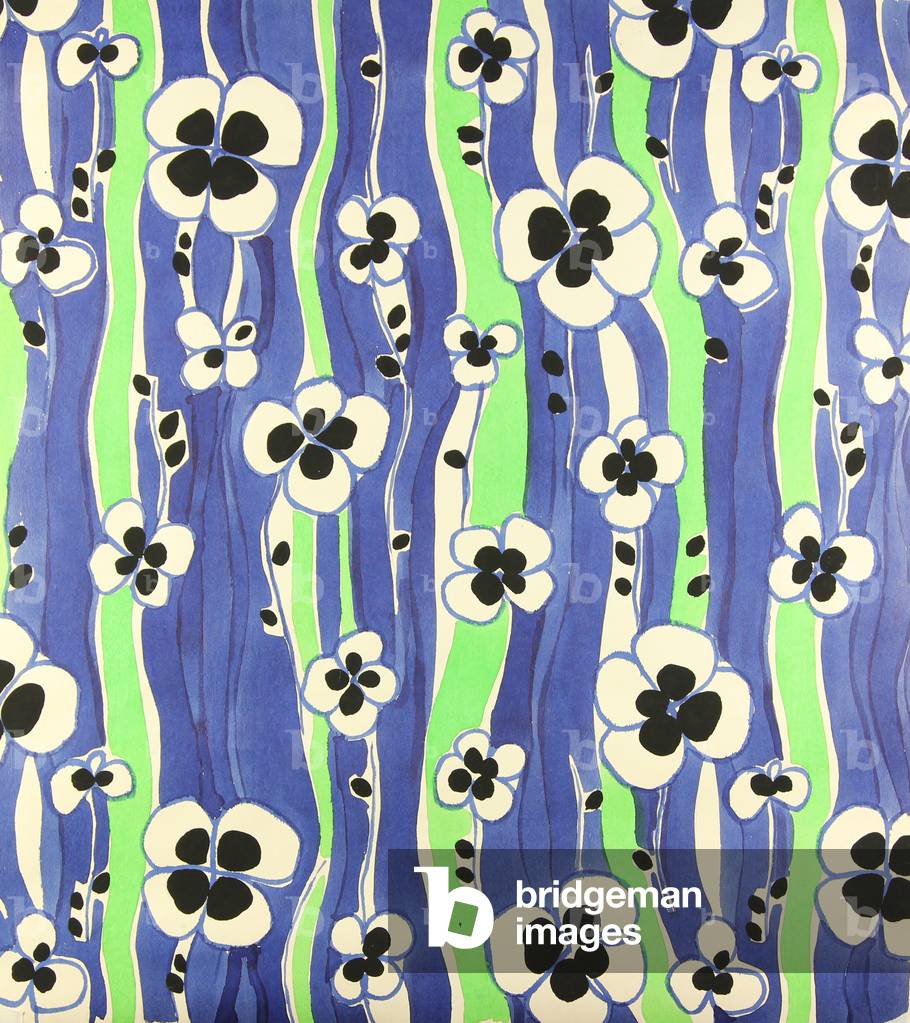 Textile Design, anni '60 (tempera su carta)