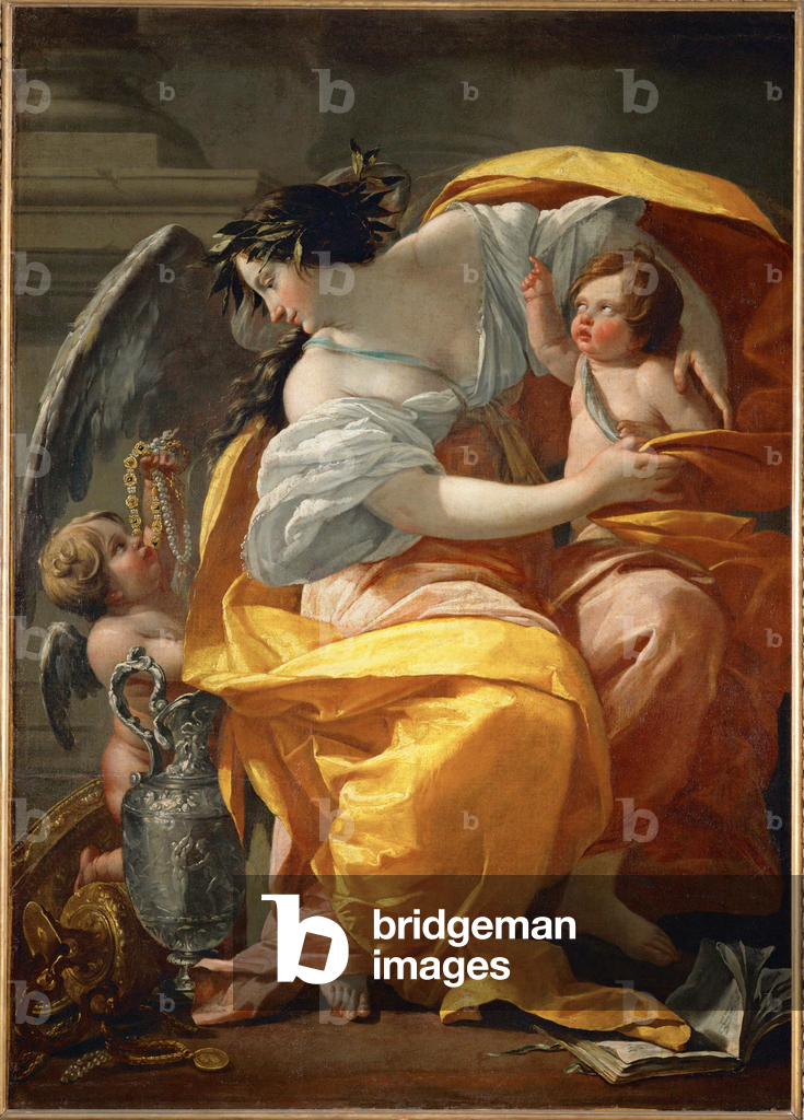 Bild von Gemälde "Allegorie de la Richesse - Eine Allegorie des Reichtums ..." von Simon Vouet
