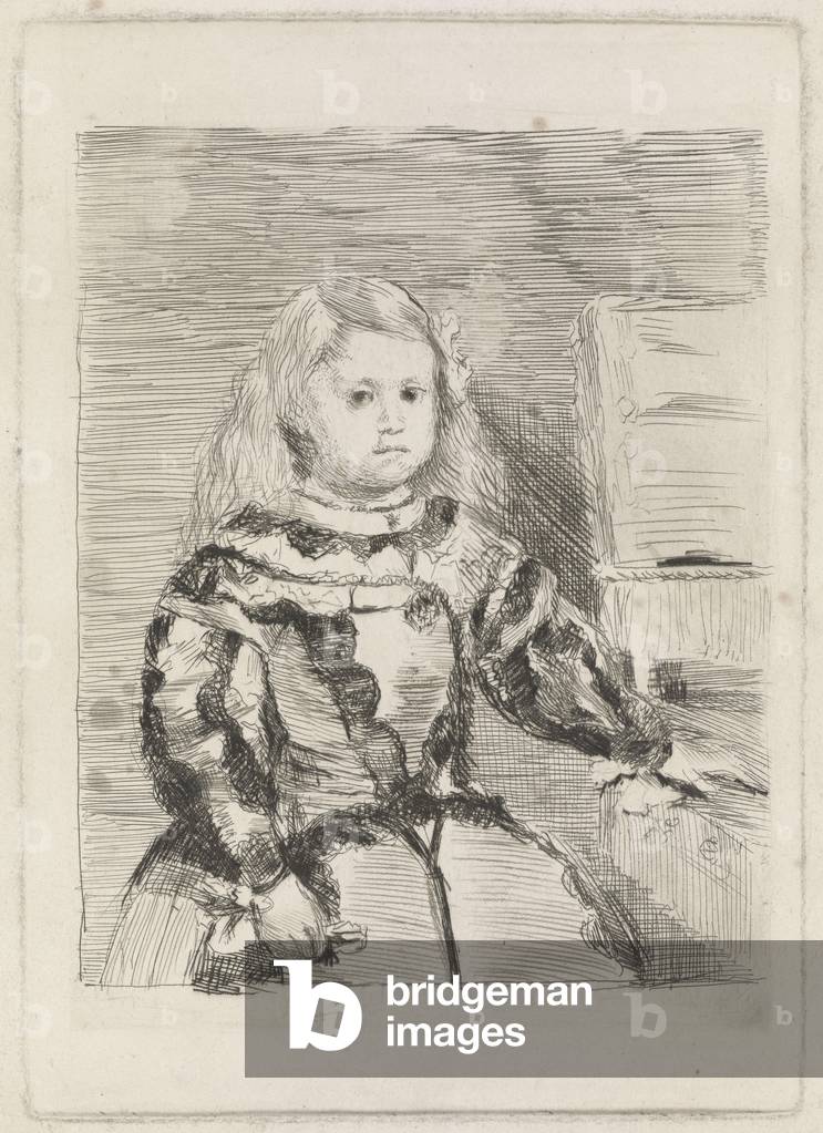 The Infanta Margarita, 1860-1 (acquaforte e punta a secco)