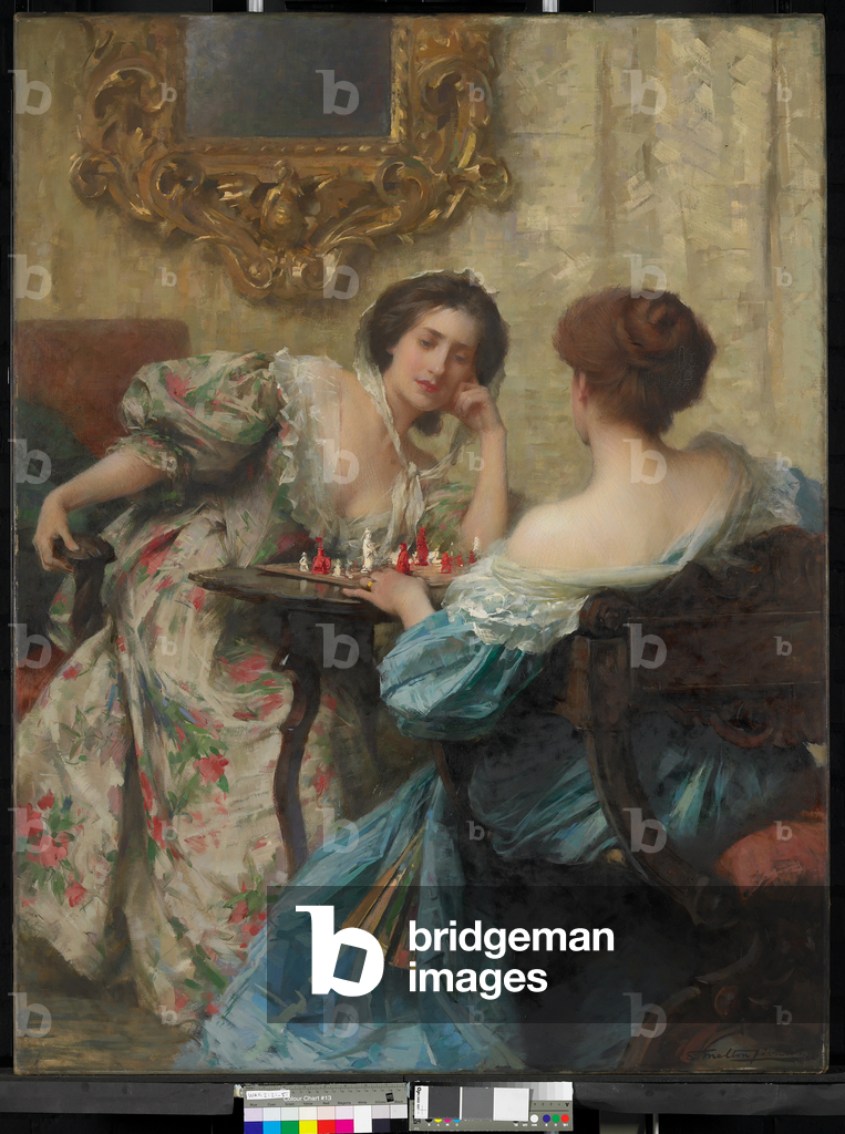 The Chess Players, 1903 (oil on canvas)