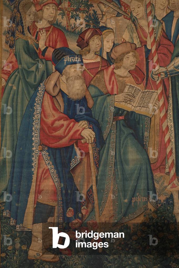 Flämischer Wandteppich. Triumph der Zeit (De triomf van de Tijd, El triunfo del Tiempo). Wolle und Seide. 347 