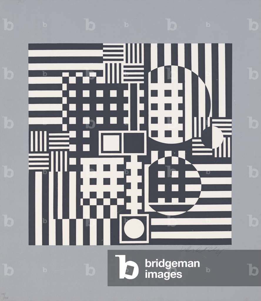 Optical composition, 1969 (screenprint)
