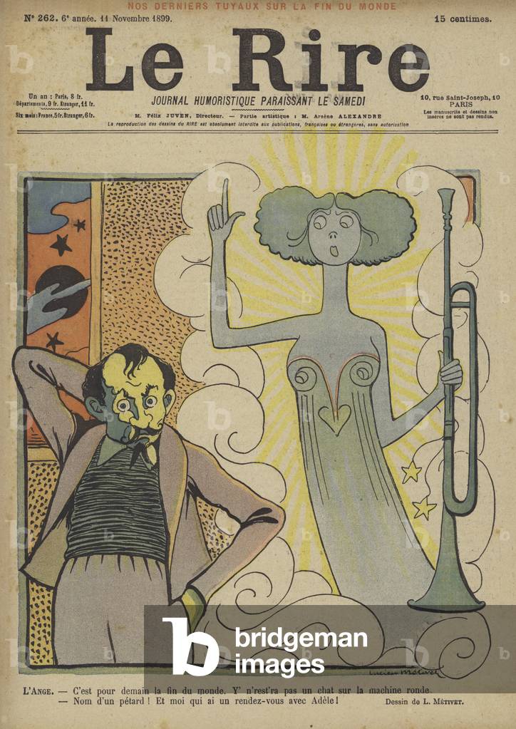 Illustration für Le Rire (Farbe Litho)