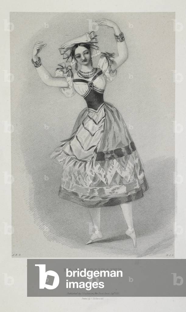 La Napolitaine. Maria Taglioni, b/w