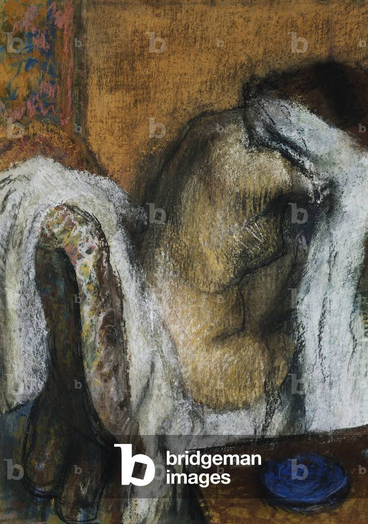 "Lavaggio donna; Femme a sa Toilette", c.1905-07 di Edgar Degas