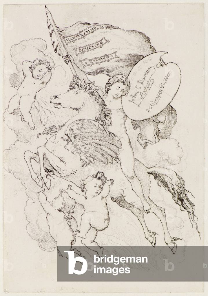 Flying Horse (etching)