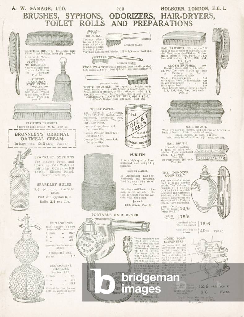 Bild von Druck "Seite aus Gamages Gesamtkatalog (96. Ausgabe)" 1901 von English School