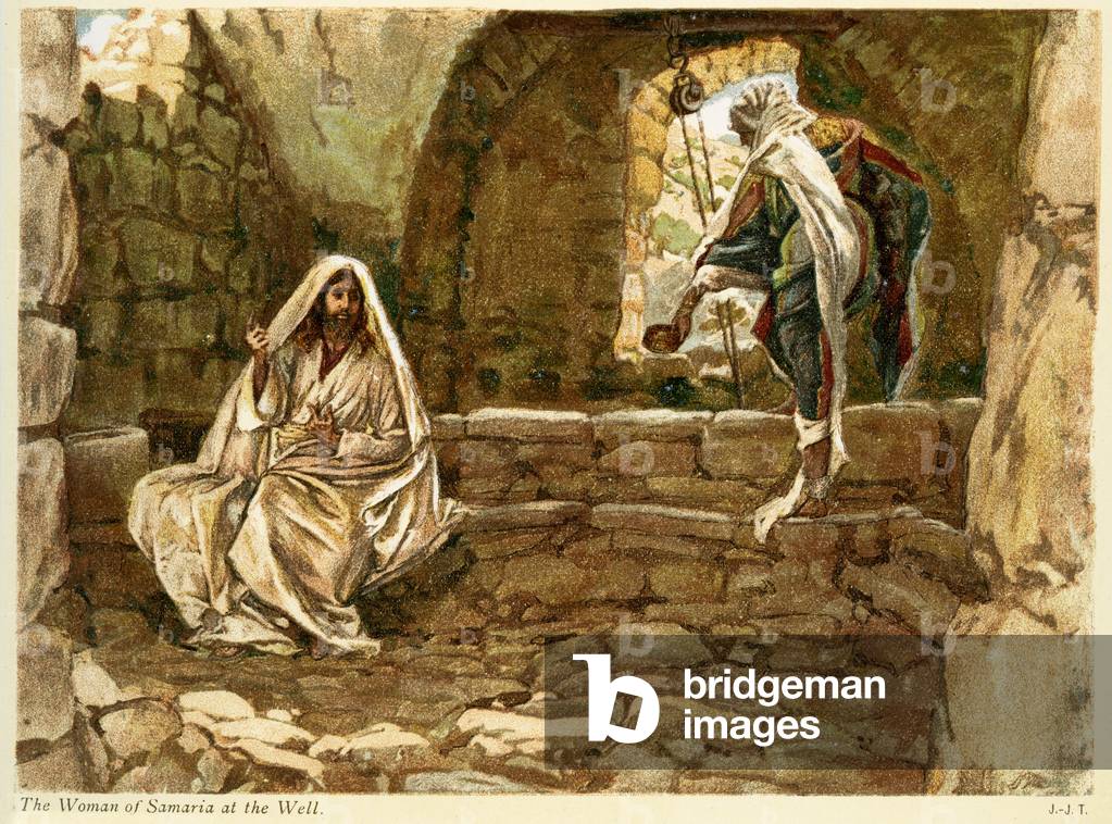 Api Samaria Image of The Woman of Samaria at the Well - St John by Tissot, James ...