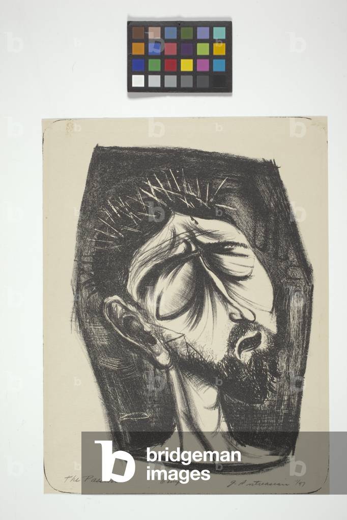 The Passion (lithograph on off-white rives paper)